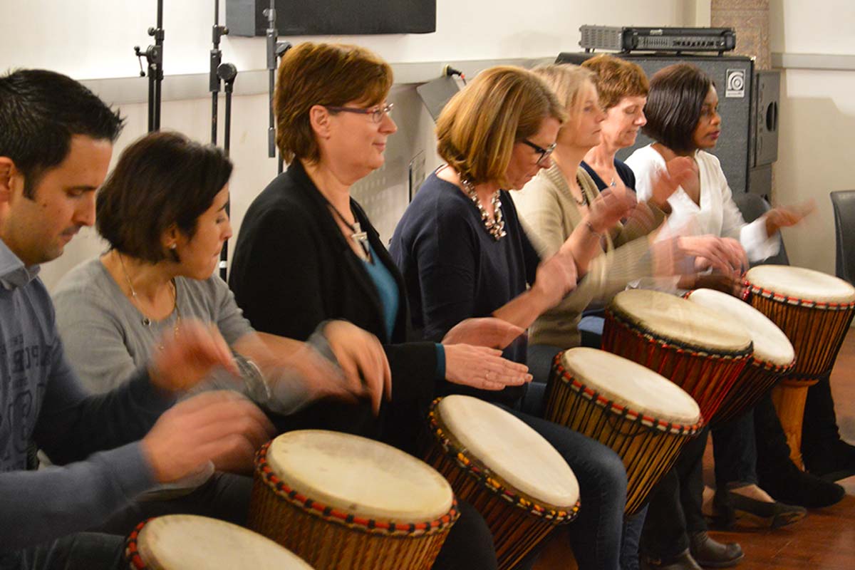 Atelier Percussions, matériel et mise en place dans vos locaux