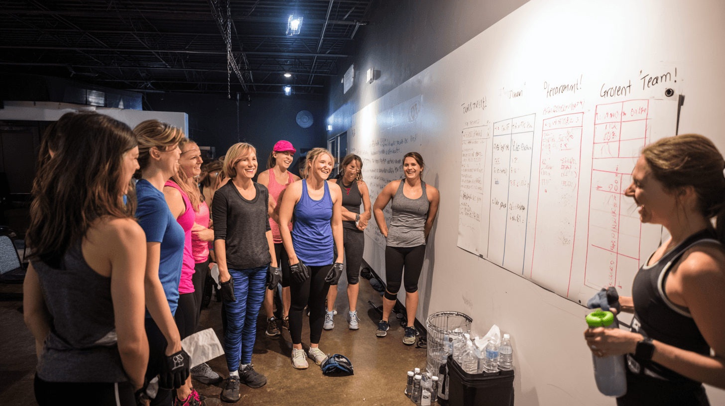 Atelier Boxe en Équipe, équipes en action pendant l'activité