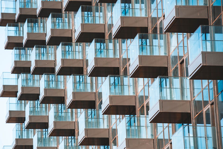 modern luxury apartments high-rise skyline - modern luxury apartments