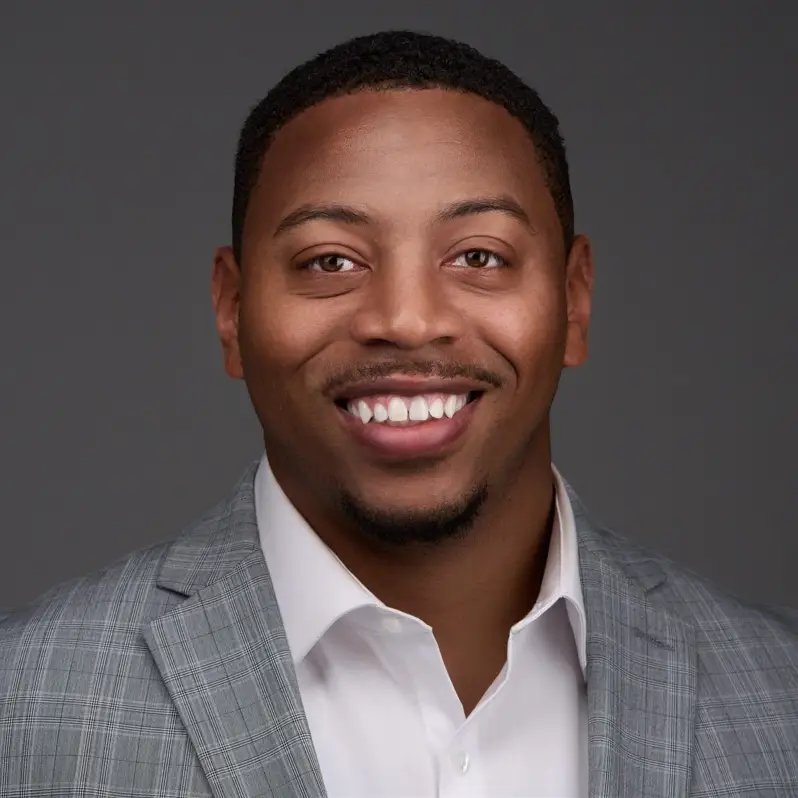 A headshot photo of Jonathan Sanders, Sr. Economic Development Manager at PartnerTulsa