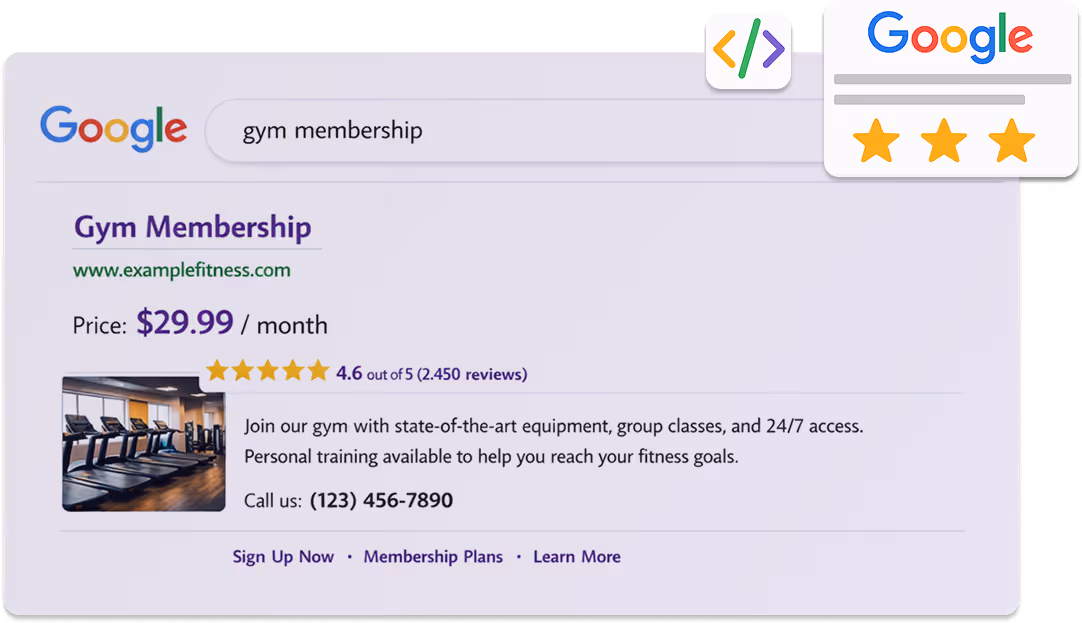 Google markups and AI-optimized dedicated store pages with schema, metadata, opening hours, manager contacts, and in-stock items for improved local SEO.