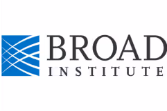 Broad Institute logo with stylized blue grid design to the left of the text.