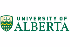 University of Alberta logo with shield emblem and green text.