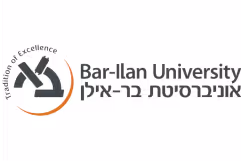 Bar-Ilan University logo with Hebrew and English text and the phrase 'Tradition of Excellence'.