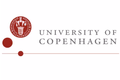University of Copenhagen logo with text and a stylized red emblem on a white background.