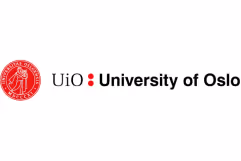University of Oslo logo with red seal and university name in black text.