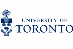 University of Toronto coat of arms logo with a blue tree, bear, and crown shield.