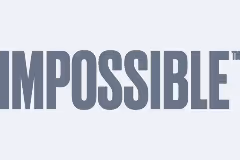 The word 'IMPOSSIBLE' in bold gray uppercase letters on a light gray background.