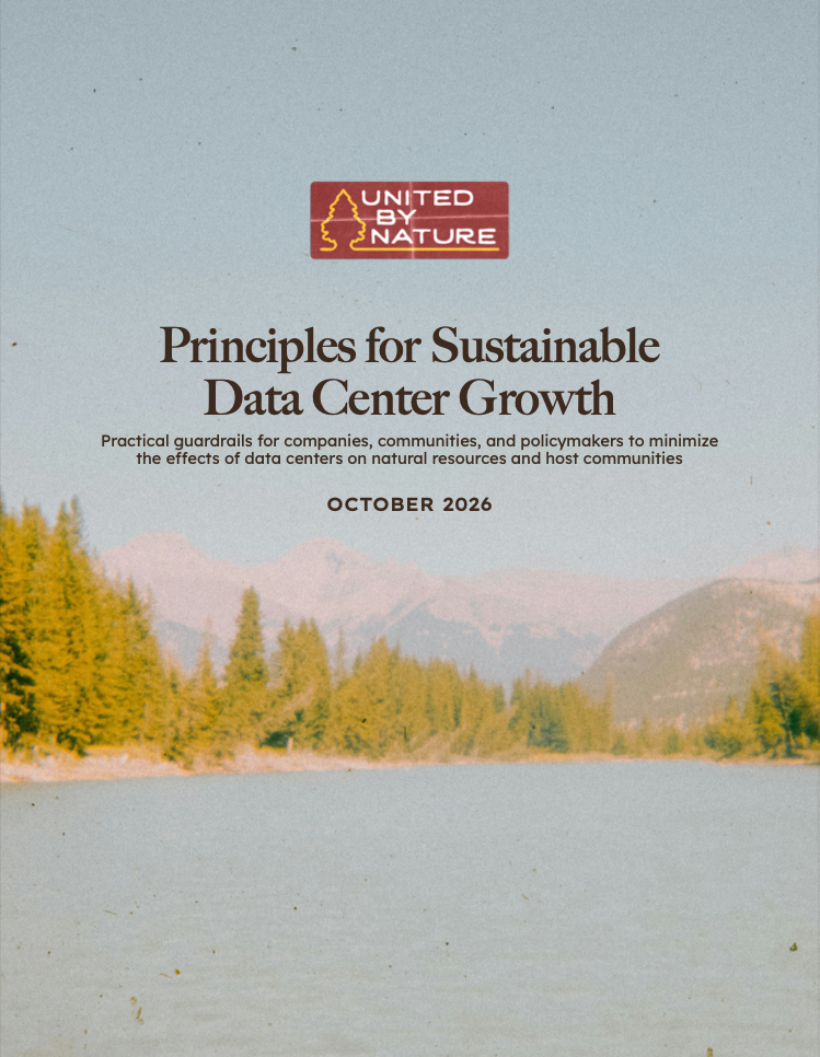 Principles for Sustainable Data Center Growth: Practical guardrails for companies, communities, and policymakers to minimize the effects of data centers on natural resources and host communities