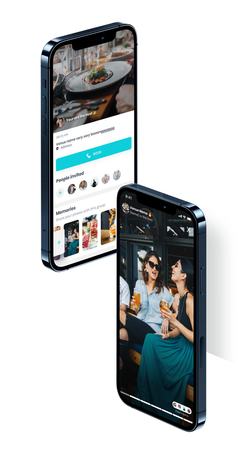 Silhouette of a man jogging in a black jacket against an orange wall with shadows.