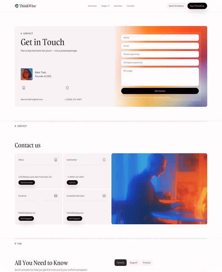 Thinkwise consulting website template