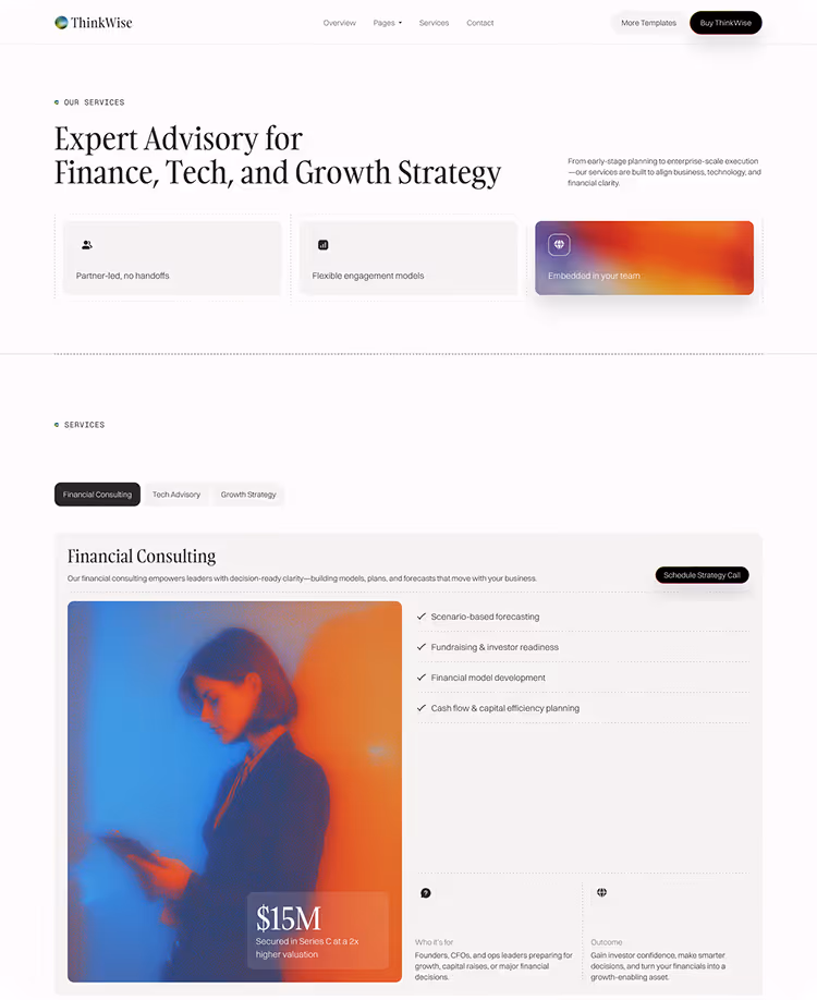 Thinkwise consulting website template