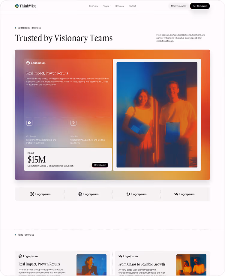 Thinkwise consulting website template