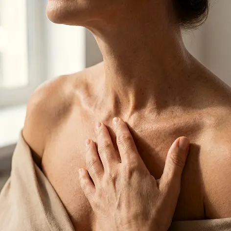 Trattamento specifico per la zona décolleté — idratazione, uniformità del tono e ripristino dell'elasticità della pelle delicata in ARCHIVIA