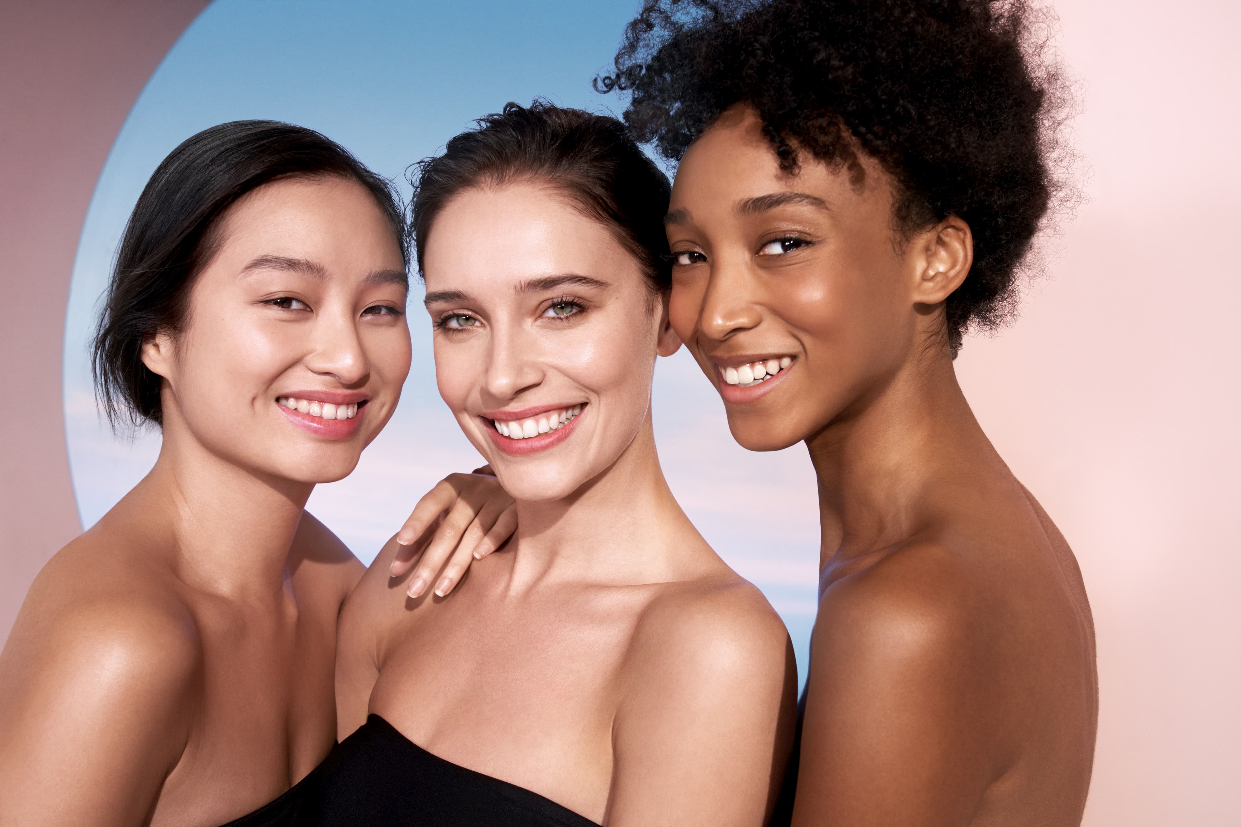 happy trio of women after fascia therapy
