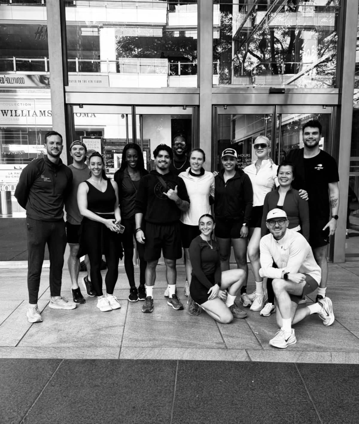 Street Miles NYC Sunday community run, group in motion through New York.