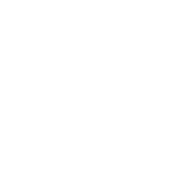 White line chart with ascending trend and bar graph on a tripod presentation board icon.