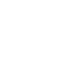 White graduation cap icon with tassel on a transparent background.