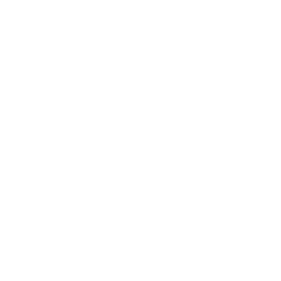 White icon of a travel suitcase with a handle.