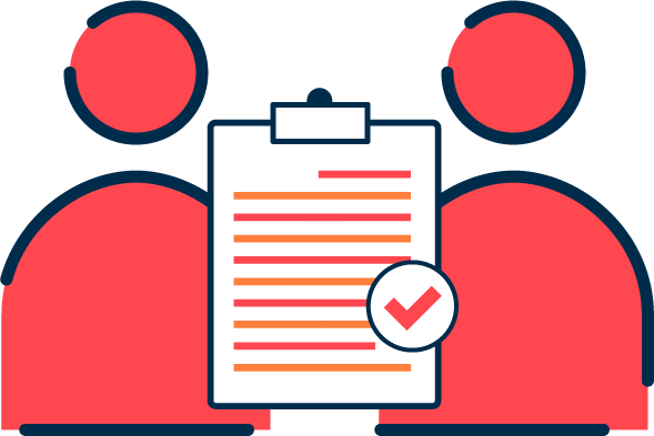 Bubble icons with contract