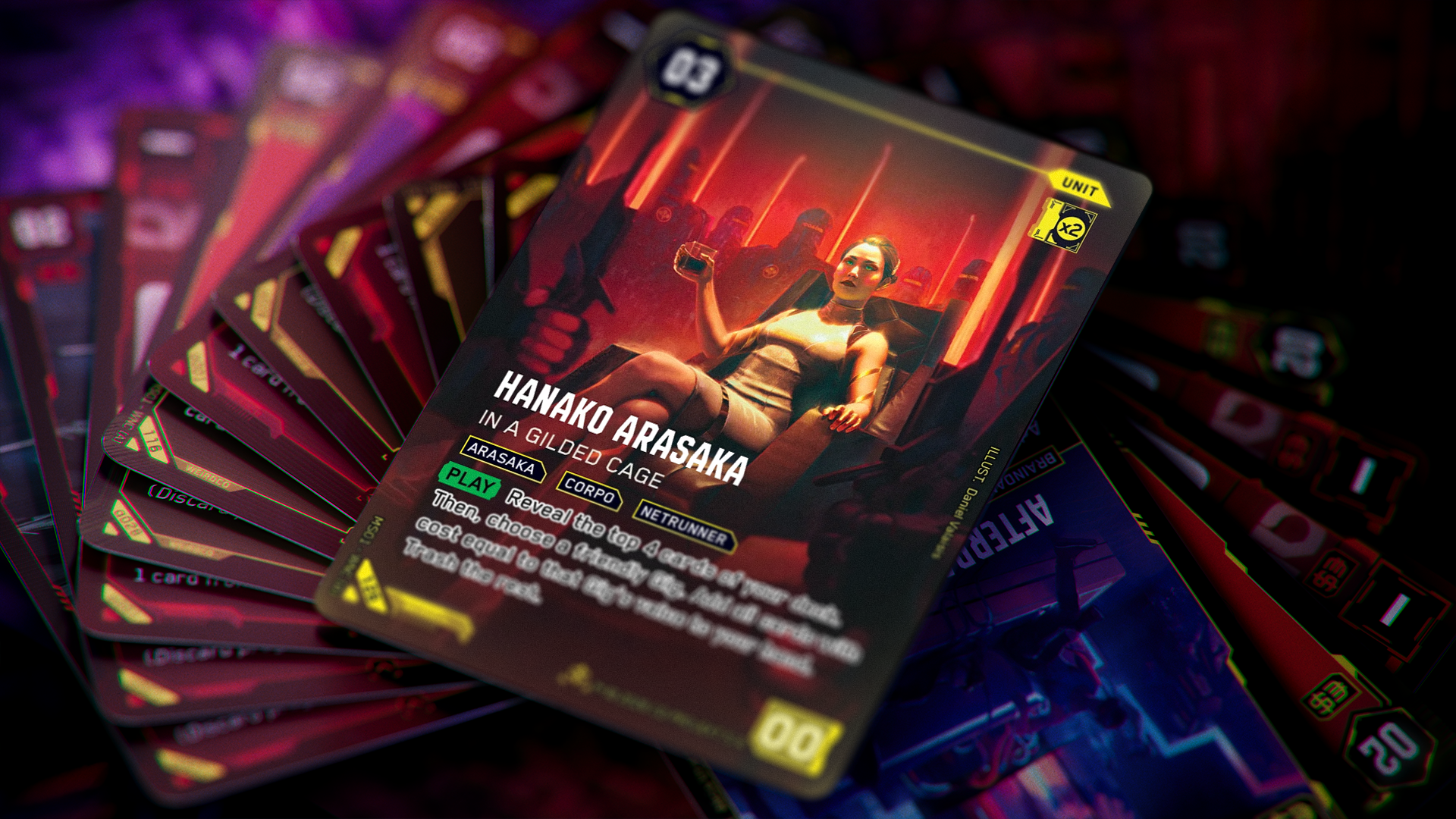 Cyberpunk TCG — game system graphic assets