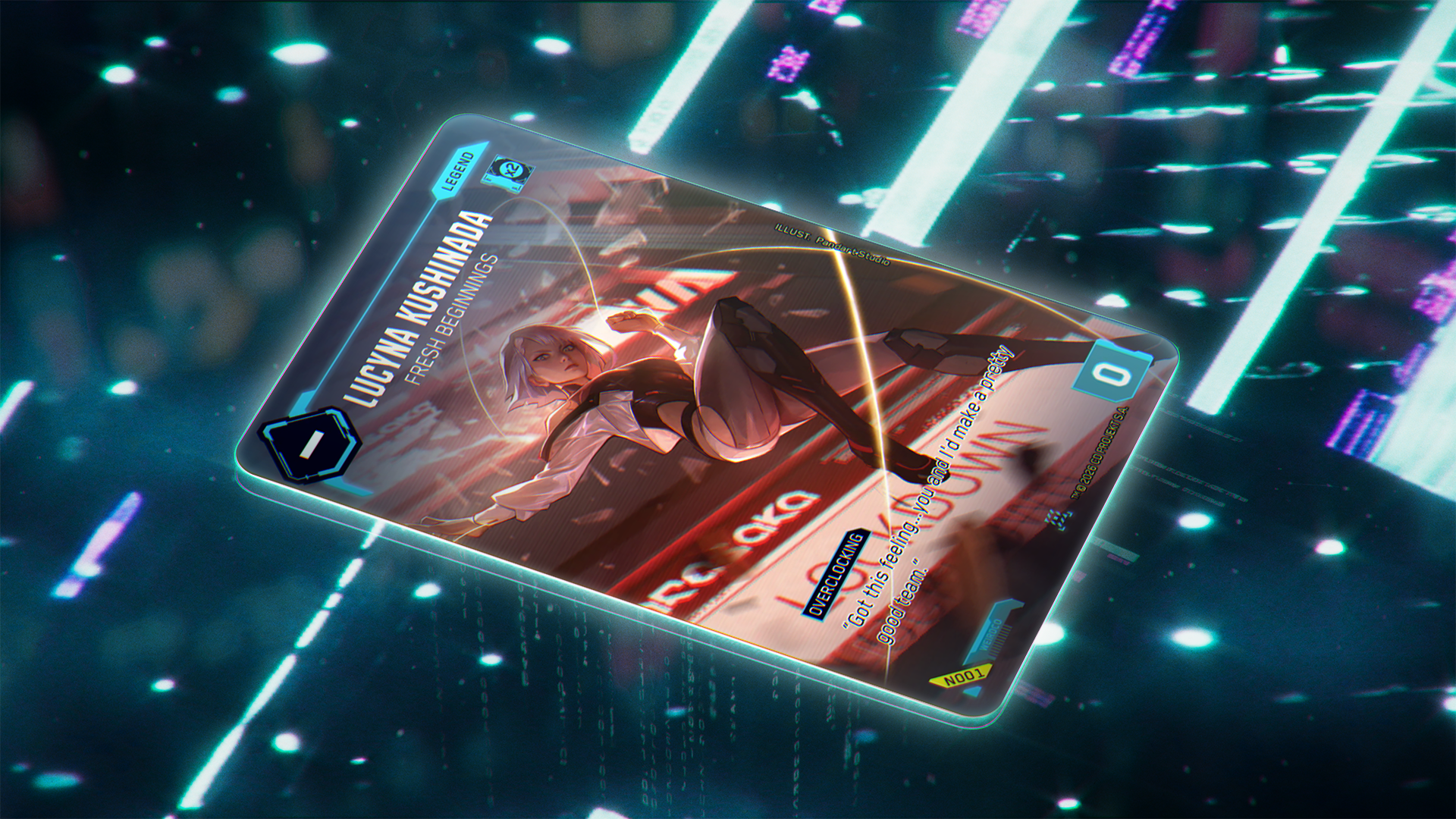 Cyberpunk TCG — full card spread