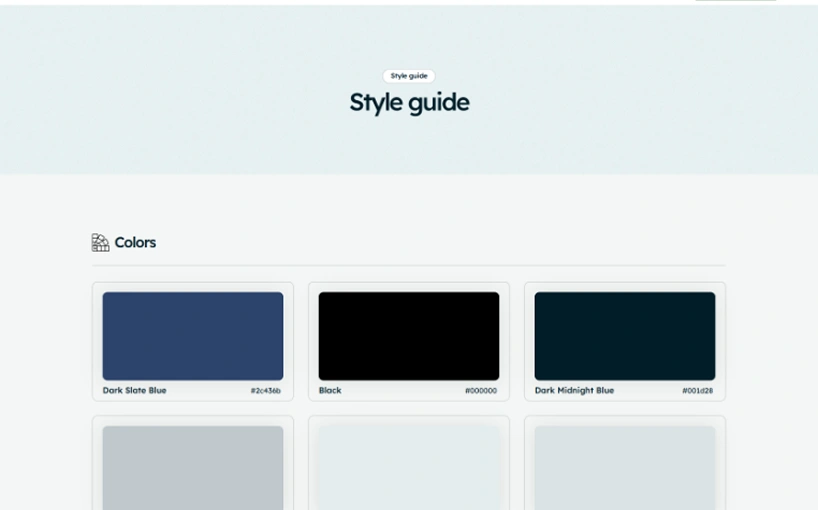 assurix-style-guide-screenshot