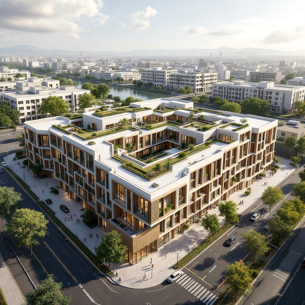 image of completed building project (for a construction company)