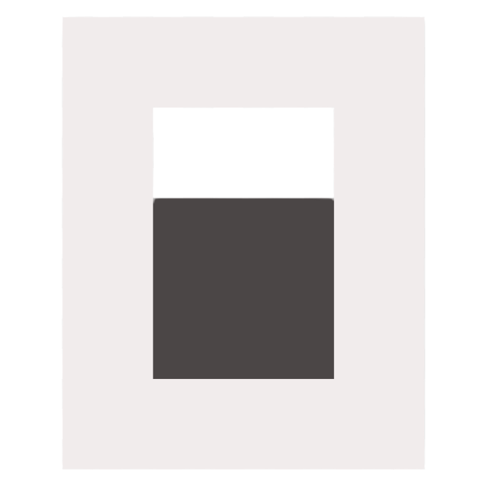 Abstract black and white geometric shape resembling a stylized letter X or diamond.