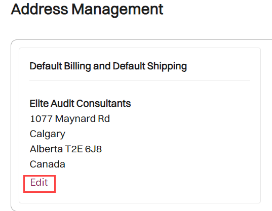 Address Management.