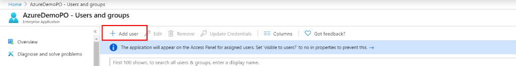 Select Add User.