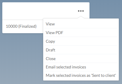 change finalized invoice to draft