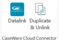 The Duplicate and Unlink icon in the Cloud Connector ribbon.