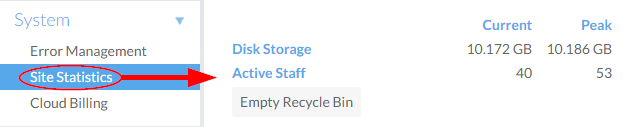 Site Statistics and details