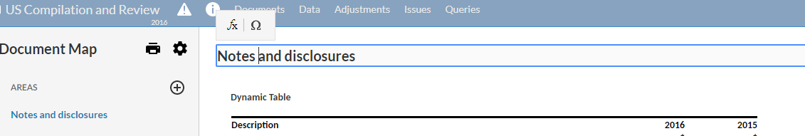 Customize the title of the financial statements notes section