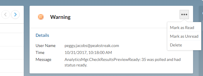 Error message