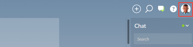 User avatar in the top-right corner of the Cloud interface.