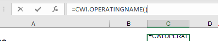 Select the desired functions and press Tab.