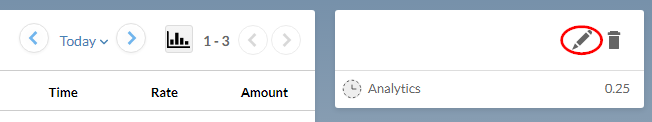 The edit button lets you add a work code to a pending entry.