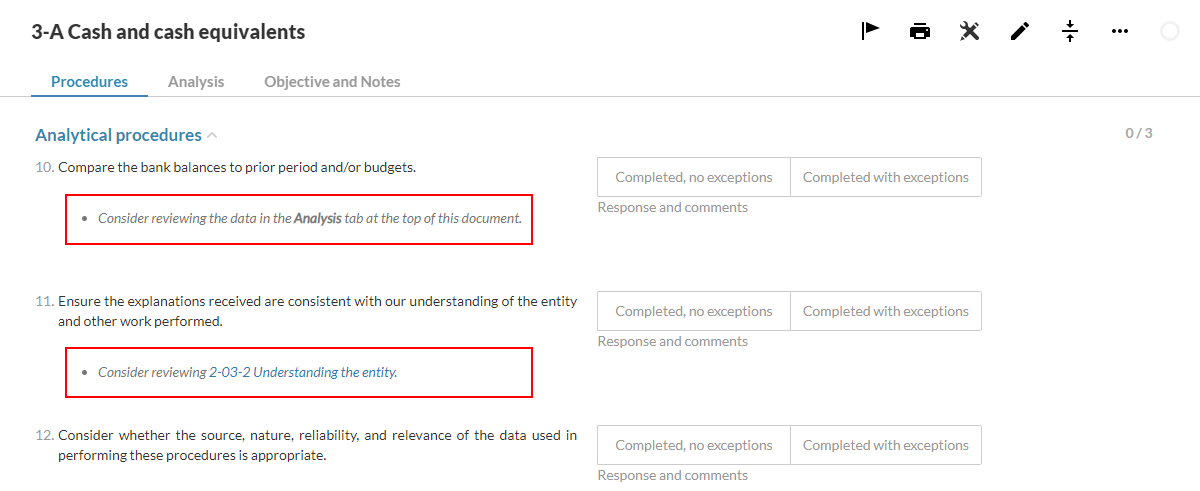 Enhanced procedures in FSA checklists.