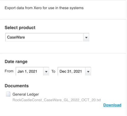 Select Download option
