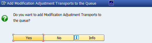 Add Modification Adjustment Transports to the Queue