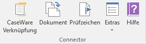 The Connector section of the Add-ins tab in Microsoft Word or Excel