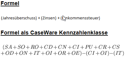 The formula for coverage ratio C5