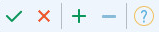 Icons for editing