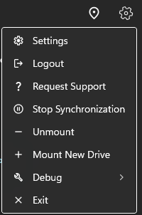 Right-click a PDF mount to unmount the drive connection once you have finished editing.