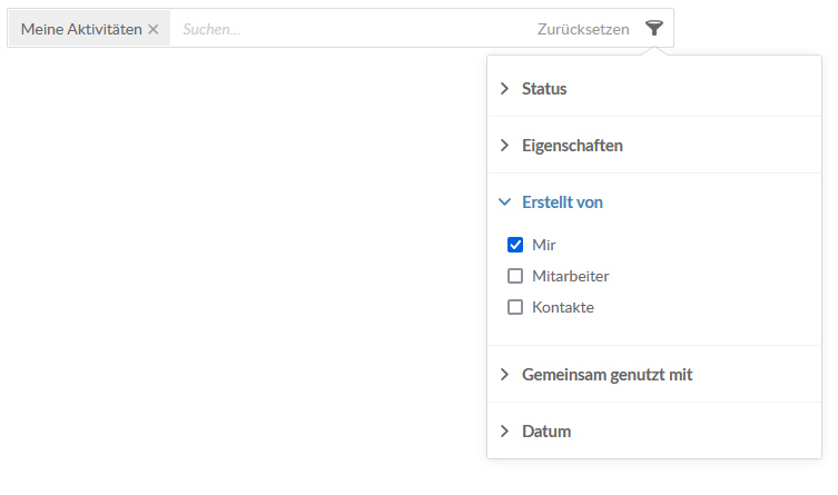 Filter file requests to display only the ones you've created.