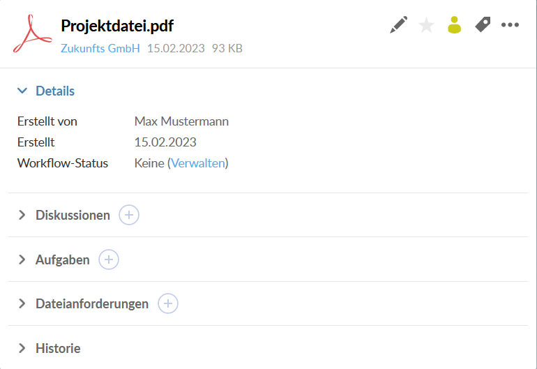 Adding discussion to a file