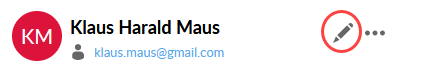 Edit a user from their menu