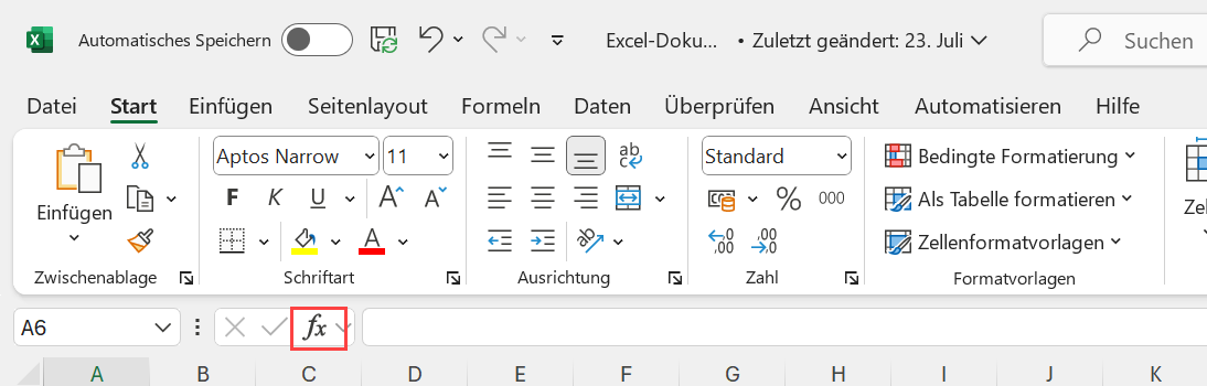 How to launch the formula dialog.